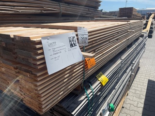 Ca. 119x Douglas Channelsiding, 18x137mm, lengte 300cm